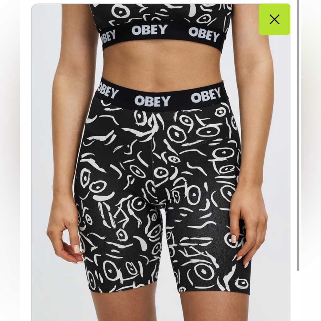 Obey Biker Short Size Medium Never Worn